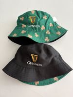 Guinness Bucket Hat x2  Black, Green. Reversable. New free P&P 