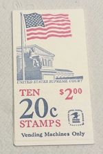 US Stamps 10 Twenty Cent Stamps (Rare Vending Machine Booklet.)