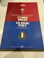 Wales v Italy Six nations Rugby official Programme 14.03.2026 printer imperfect