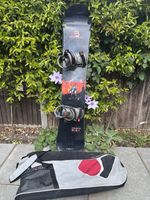 Nidecker Smoke 161cm Snowboard + Nidec Bindings All Mountain Freeride XL