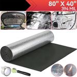 Self-adhesive Fireproof Sound Deadener Heat Insulation Mat For Car Hood Engine,