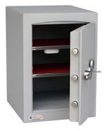 Securikey Mini Vault S2 Gold FR Fire Rated Size 2 Key Locking Safe 41L 2 Shelf