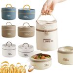 420/620ml Thermal Insulated Lunch Box Food Soup Container Student Adult Portable