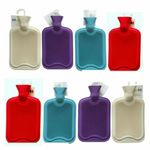 Hot Water Bottles 500ml 1L 2L Natural Rubber Winter Warm Nights British Standard