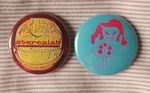 Stereolab two 25mm button badges inc 'Mars Audiac Quintet'. Free UK postage!