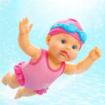 Swimming Doll 13 inch Lifelike Floating Baby Born Doll Bath & Pool Activity Toy