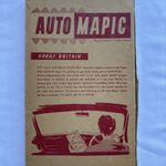 Vintage Auto Mapic Road Map of Great Britain 1950-60 With Box VG Condition Rare