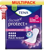 72 x TENA Lady Maxi Night 12 Packs of 6 Disposable Pads For Bladder Weakness