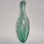 Antique 10oz Hamilton Bottle TURNER & CO CHORLEY Aqua Glass Egg Shaped c1890s
