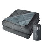 Silentnight Camping Quilted Outdoor Travel Blanket XL Lightweight Compact Cosy