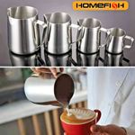 150-1000ml Stainless Steel Milk/Coffee Frothing Jug Frother Latte Container
