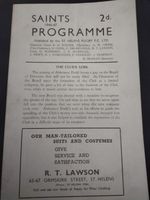 RARE VINTAGE RUGBY LEAGUE PROGRAMME ST HELENS V WARRINGTON 5TH APRIL 1947