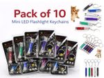 2 In 1 pen Pointer Light Cat Toy Interactive Training Keychain LED 10 pcs UK