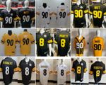 Men's NFL Pittsburgh Steelers#8#90 Watt/Pickett  American Football Jerseys