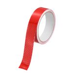 Reflective Tape Caution Warning Sticker Tape, 1 Inch x 16 Ft Red