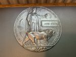 WW1 Memorial Plaque Death. Unique Name James Storie.