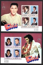St. Vincent 1985 Elvis Presley set x 4 min. sheets fine fresh MNH
