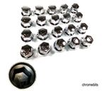 60 PCS X 32 MM WHEEL NUT COVER CHROME FOR CAPS MERCEDES MAN DAF SCANIA VOLVO