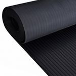 Wide Broad Ribbed Rubber Flooring Matting for Garage, Van Car Roll Mat