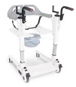 Transfer Chair with Wheels for Disabled, Commode & Patient Lift Extra Wide bn 