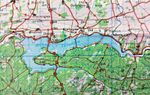 WW2 map of the RUHR VALLEY featuring DAMBUSTERS RAID'S SORPE & MOHNE DAMS