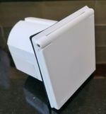flush Mains Hook Up Inlet Socket  WHITE Camper Caravan Motorhome Van campervan 