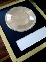 PERSONALISED GOLD 7" SINGLE / FRAME / MOUNT - MAKE YOUR OWN MUSIC AWARD