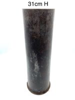 Antique Artillery Shell Casing A Piece of Militaria Or Trench Art Shell, Steel