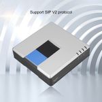 VoIP Internet Phone 2 Ports Adapter SIP RJ45 Cable For PAP2T