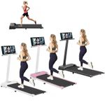 1-12Km/h Treadmill Electric Foldable Underdeck Smart Running Machine &Holder
