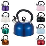 Stainless Steel Whistling Kettle Gas Hob Tea  Camping 2.5 L by Buckingham