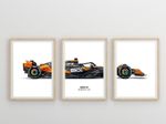 3 Pack f1 car Picture Wall Art Poster - Formula One A4 A3 A2 A1