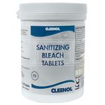 Sanitising Bleach Tablets - Tub of 180 - Surface Sanitising - Cleenol 062534/6