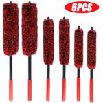 6PCS Set Wheel Woolies Luxury Super Plush Soft Alloy Wheel Cleaning Brush Kit UK