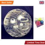 Global Pets Hamster Ball 7" Sparkle Disco Exercise Wheel Clear Screw Fit