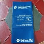  3 POCKET UNUSED NETWORK RAIL SEASON TICKET / TICKET / BUS PASS WALLET 