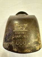 Antique French Alpine Cowbell SIMOND Chamonix 000 