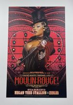 MEGAN THEE STALLION MOULIN ROUGE OFFIClAL POSTER/WINDOWCARD