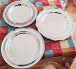 3x Silver Plated Dishes / Trays Antique & Vintage