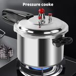 9 Litre Pressure Cooker Home Dual Handle aluminum Kitchen Catering Cookware UK