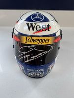 RARE & SIGNED David Coulthard 1998 1/2 Scale Helmet Formula One