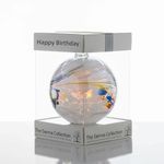 Happy Birthday Gift Sienna Glass Hand Crafted Glass Ball Ornament Gift Present