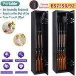 6Gun Cabinet Lockable Safe Storage Rifle Firearm Steel BS7558/92 Police Approved