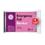 LARGE 2m EMERGENCY THERMAL FOIL SPACE BLANKET Waterproof Rescue Survival Camping