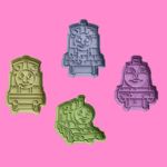 Thomas the Tank Engine-Inspired Embosser and Cookie Cutter Set – Set of 4