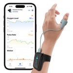 Wellue Checkme O2 Max 72h Continuous Pulse Oximeter HR Monitor Sleep Apnea Test