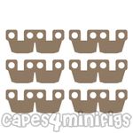 6 CUSTOM Fabric Starwars Kama Capes for your trooper minifigs. CAPES ONLY