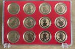 SET OF 12 CHINESE 🇨🇳 SIGNS OF THE ZODIAC 0.999 GOLD PLATED COMMEMORATIVE COINS