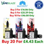 Hayati Pro Max Plus 6000 Prefilled Pods, 2ml Pod + 10ml Refill, New Flavours