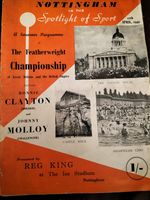 RONNIE CLAYTON V JOHNNY MOLLOY @ NOTTINGHAM ICE STADIUM 11TH APRIL 1949 BOXING